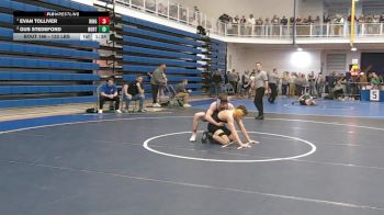 133 lbs Quarterfinal - Evan Tolliver, Ringgold vs Gus Stedeford, North Allegheny