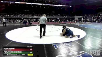 170 lbs Champ. Round 1 - Maya Brown, Laguna Creek vs Perla Camacho Meza, Merrill West