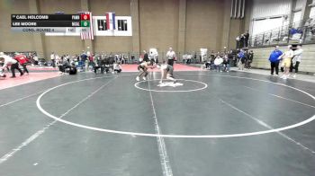 126 lbs Cons. Round 4 - Lee Moore, McAlester vs Cael Holcomb, Pawhuska
