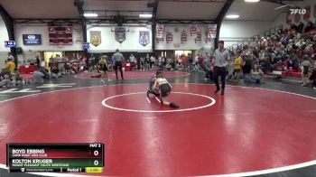 Cons. Semi - Boyd Ebbing, Camp Point Kids Club vs Kolton Kruger, Mount Pleasant Youth Wrestling