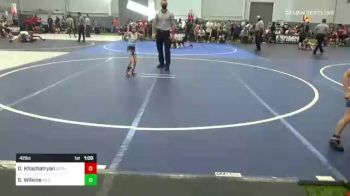 42 lbs Semifinal - Daniel Khachatryan, Dethrone vs Shaylie Wilkins, So Cal Grappling