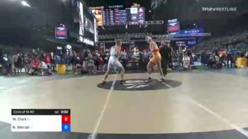 195 lbs Consi Of 16 #2 - William Clark, Indiana vs Noah Wenzel, Illinois