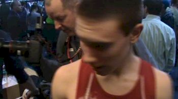 Luke Gavigan after his win in the Boy's Mile at 2014 Millrose Games
