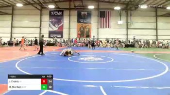 142 lbs Round Of 16 - Jonah Erdely, Young Guns Blue vs Mason Mordan, Buffalo Valley Black MS