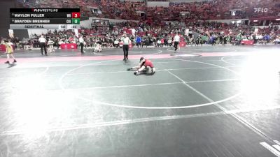78 lbs Semifinal - Brayden Brenner, Chilton/Hilbert vs Waylon Fuller, Wisconsin Rapids