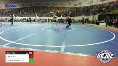 120 lbs Semifinal - Case Ricard, Tuttle Wrestling vs Bruce Vanderhoeven, NORTH DESOTO WRESTLING ACADEMY