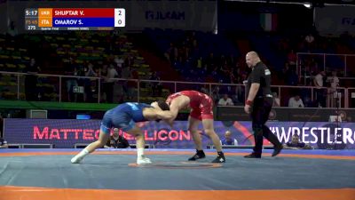 65 kg Quarterfinal - Vasyl Shuptar, UKR vs Shamil Omarov, ITA