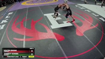 Cons. Round 1 - Kolten Simons, Centura vs Garrett Schoen, Milford