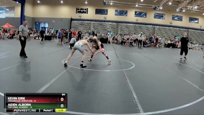 84 lbs Round 6 (8 Team) - Aiden Alborn, Top Dawg Academy vs Kevin Kirk, Crossroads Wrestling