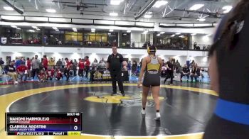 160 lbs Quarterfinal - Nahomi Marmolejo, Adrian College vs Clarissa Agostini, Grand Valley State