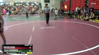 85 lbs Champ. Round 1 - Dalton Durel, Andalusia Mat Bully`s vs Titus Standridge, Lionheart Youth Wrestling Club