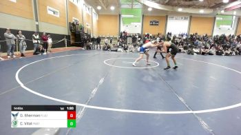 144 lbs 5th Place - Dylan Sherman, Fairfield Ludlowe vs Colby Vital, Ponaganset