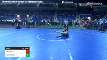 120 lbs Prelims - Zachary Booth, Londonderry vs Anthony Damiano, Billerica