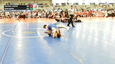 132 lbs Rr Rnd 2 - Michael Canova, Iron Faith Gold - HSB vs Evan Seppe, BlueWave Beast - HSB