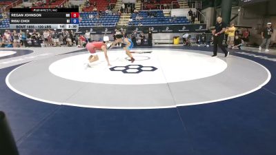 120 lbs Cons. Rd Of 64 - Regan Johnson, Minnesota vs RiSu Choi, Michigan