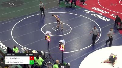 124 lbs Round Of 64 - Joshua Knoebel, Southern Columbia vs Ethan Cartwright, Franklin Regional