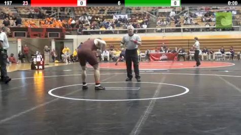 197 lbs round1 Richard Perry Bloomsburg vs. Travis Rutt OU