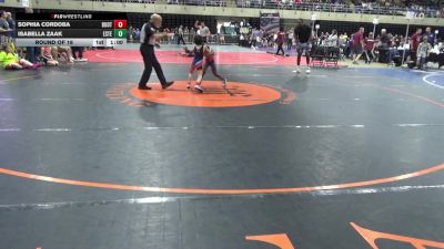 61 lbs Round Of 16 - Sophia Cordoba, Booton vs Isabella Zaak, Estell Manor