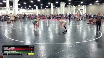 157 lbs Round 2 (6 Team) - Nash Larson, Iowa Hawks vs Marcus Nagel, Foxfire Wrestling Club RED