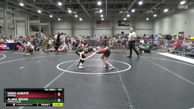 100 lbs Cons. Round 3 - Alana Behnk, Power House vs Vaida Garate, Emporia