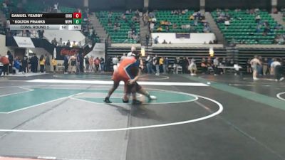 5A 215 lbs Cons. Round 2 - Kolton Franks, West Point High School vs Samuel Yearby, Carver Birmingham