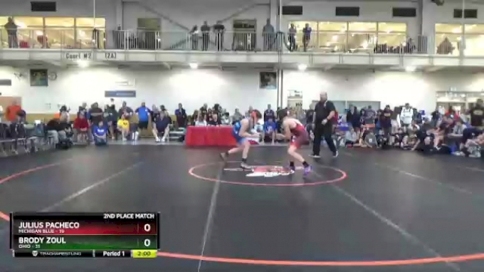 130 lbs 2nd Place Match (16 Team) - Julius Pacheco, Michigan Blue vs ...