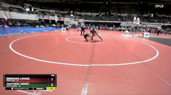 144 lbs Quarters & Wb (16 Team) - Brennan Loving, Deep Run vs Matthew Arndt, Battlefield