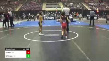 64 lbs Quarterfinal - Amaya Pena, Takedown Express WC vs Caylee Rincon, BTS Tigers