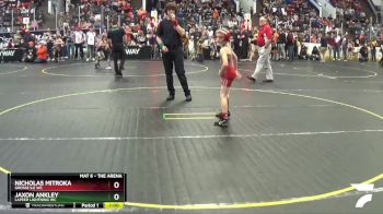 61 lbs Cons. Round 3 - Nicholas Mitroka, Grosse Ile WC vs Jaxon Ankley, Lapeer Lightning WC