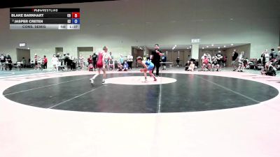 63 lbs Cons. Semis - Blake Barnhart, CO vs Jasper Creten, KS