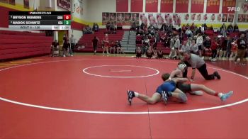 126 lbs Champ. Round 1 - Bryson Reimers, Grinnell vs Madox Schmitz, Clear Creek-Amana