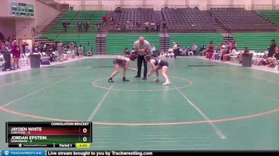 100 lbs 2nd Wrestleback (8 Team) - Jayden White, Chestatee vs Jordan Epstein, Greenbrier