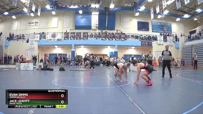 Jace Simms 132 lbs Quarterfinal - Jace Leavitt, Snake River vs Evan Simms ...