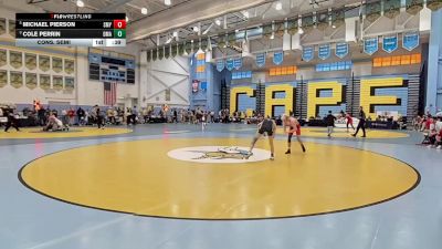 106 lbs Cons. Semi - Michael Pierson, Smyrna H S vs Cole Perrin, Delaware Military Academy