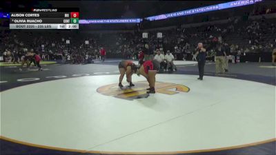 235 lbs Round Of 32 - Alison Cortes, Rio Mesa (SS) vs Olivia Ruacho, Central (CS)