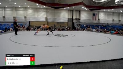 160 lbs Semifinal - Bryce Griffin, Civic Memorial vs Beau Brabender, Mishawaka