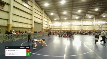 75 lbs Cons. Round 1 - Sam Woolsey, Sanderson Wrestling Academy vs Dallin Anderson, Fremont Wrestling Club