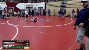 97-110 lbs Round 2 - Gabriel Nalley, Roncalli Wrestling vs Nolan Benson, Center Grove WC