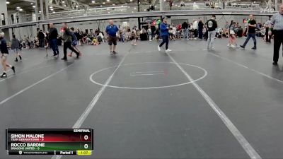 72 lbs Semis (4 Team) - Simon Malone, Team Germantown vs Rocco Barone, Dragons United