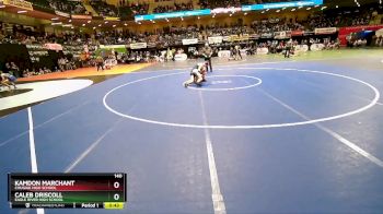 140 lbs Cons. Round 1 - Caleb Driscoll, Eagle River High School vs KAMDON MARCHANT, Chugiak High School