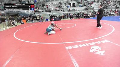 U20 Women - 72 lbs Champ. Round 2 - Jahlia Miguel, HI vs Mikayla Lancaster, CA