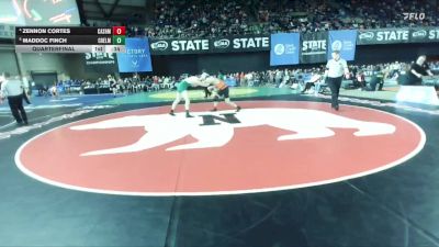 Boys 1A 175 lbs Quarterfinal - Maddoc Finch, Chelan vs Zennon Cortes, Cashmere