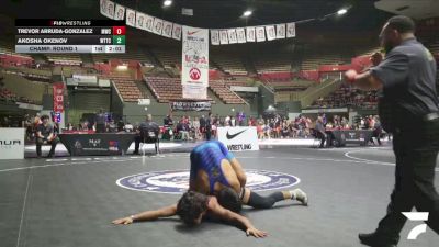 Champ. Round 1 - Trevor Arruda-Gonzalez, Moorpark Wrestling Club vs Akosha Okenov, World Team Training Center