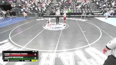 4A 170 lbs Cons. Round 3 - Madison Beckstead, Uintah vs Camily Gonzalez Pliego, Jordan