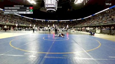 110 lbs Round Of 32 - Colt Backenstoss, Exeter Twp vs Michael Pierro, North Catholic