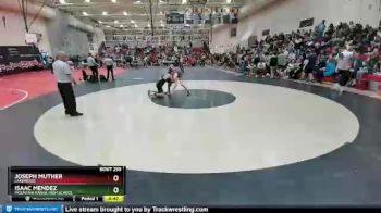 152 Boys Cons. Round 2 - Joseph Muther, Lakewood vs Isaac Mendez, Mountain Range High School