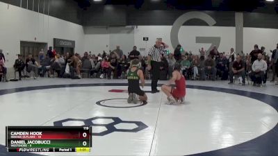 119 lbs Round 3 - Daniel Jacobucci, Westshore vs Camden Hook, Indiana Outlaws
