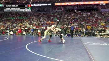 1A-190 lbs 1st Place Match - Keaton Moeller, Starmont vs Caleb Christensen, Nodaway Valley