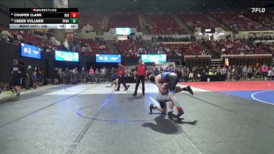 146 lbs 2nd Place Match - Cooper Clark, Frenchtown Wrestling Club vs Creed Vollmer, Tongue River Wrestling Club