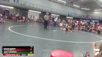 132 lbs Placement Matches (16 Team) - Dylan Martin, MF Purge Green vs Brett Bearden, Clay HS